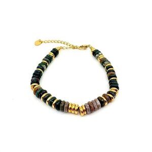 Green Beaded Bracelet Q17